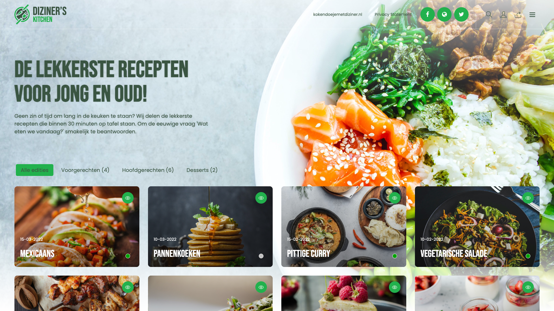 visuele indexpagina Diziner​ - blog post