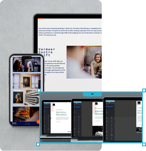digitale magazines Responsive design van digitale publicatie op desktop, tablet en mobiel