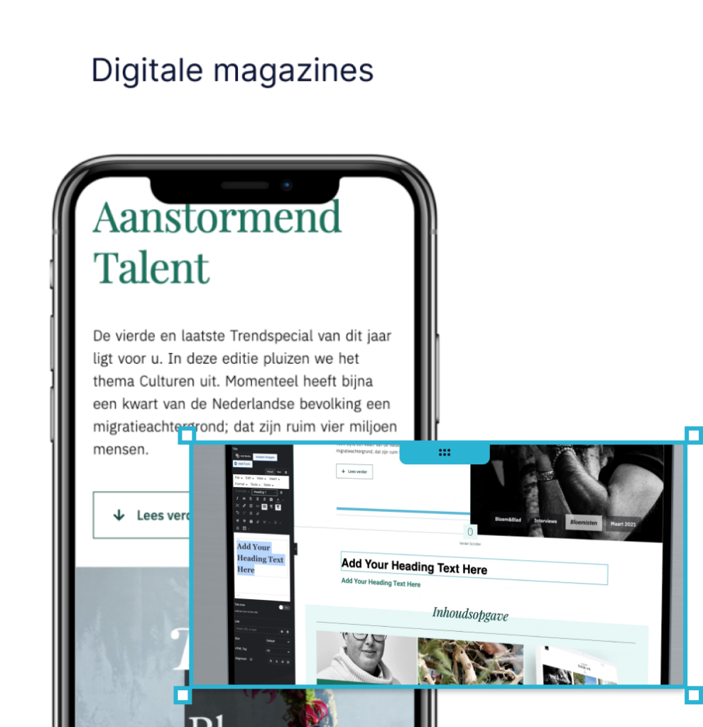 digitale magazines Flexibele templates op basis van maatwerk ontwerp voor digitale publicaties
