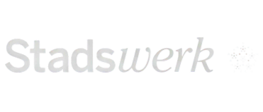 digitale magazines klanten - Stadswerk klant logo in het wit